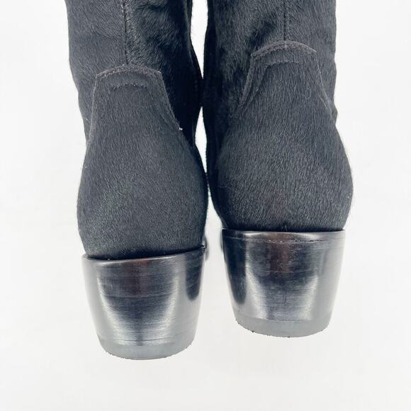 NWOB Old Gringo Black Mayra Hair on Hyde Leather Tall Western Cowgirl Boot 6.5 - Picture 9 of 12